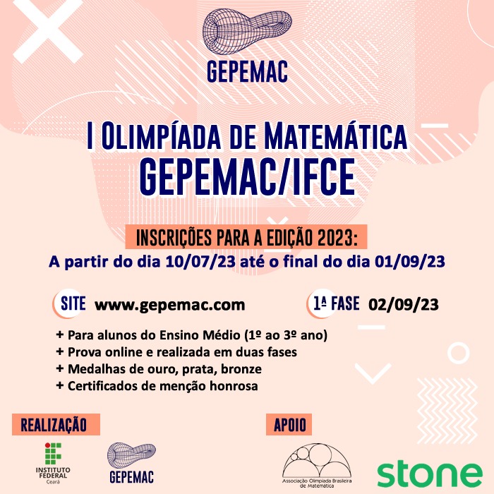 XVI Semana Acadêmica do IFRJ CPar: Interseccionalidades na Educação / IX  Semana da Matemática do IFRJ CPar /